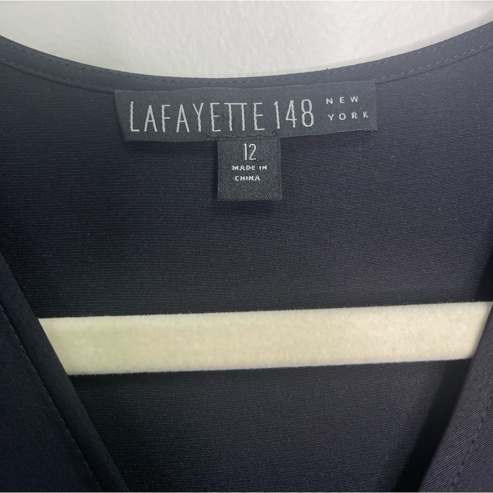Lafayette 148 Silk Midi Wrap Dress - Picture 9 of 12